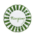 Piatto in Ceramica Decorato "Mangiamo" 26 cm  - Casa Amalfi