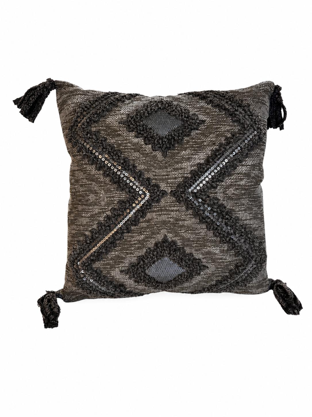 Cuscino con Nappe e Paillettes 40x40 cm - In Art