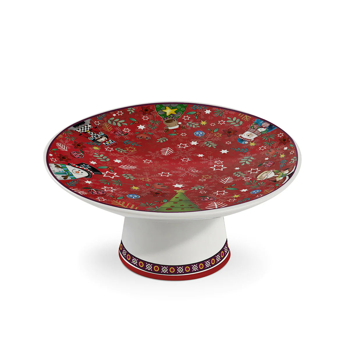 Alzatina Natalizia Rossa 20×9 cm - Egan