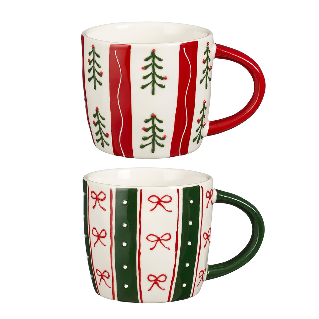 Tazza in Ceramica con Decorazioni Natalizie 9 h cm - Edelman