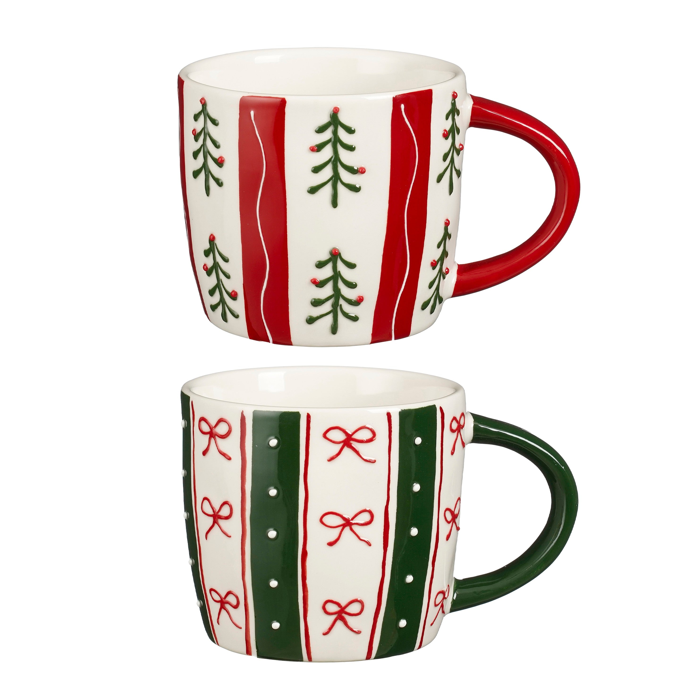 Tazza in Ceramica con Decorazioni Natalizie 9 h cm - Edelman