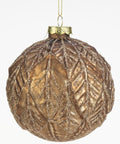 Sfera Natalizia in Bronzo con Decorazioni Glitterate 10 cm - Goodwill