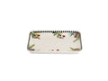 Vassoio Rettangolare Natalizio in Ceramica Smaltata 21×14 cm - Egan
