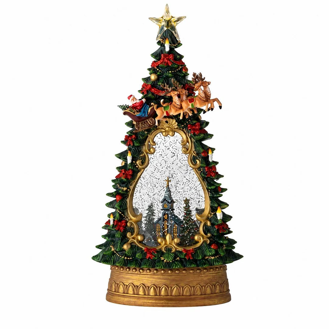Albero in Resina con Luci LED 35 h cm - L'Arte di Nacchi