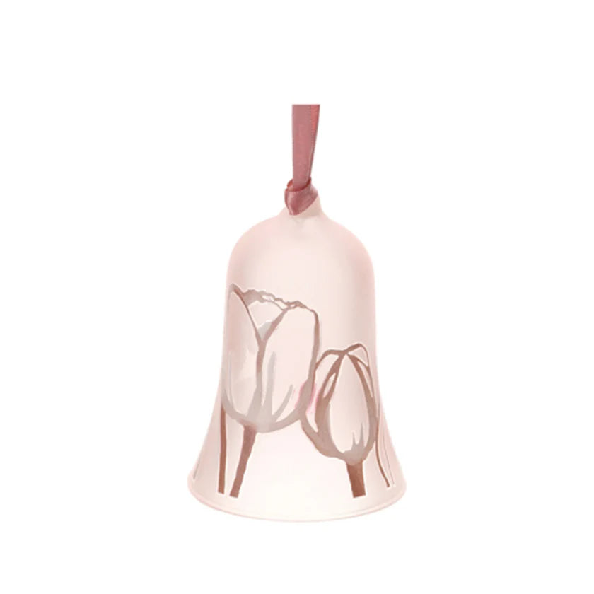 Campana in Vetro Colorato con Decoro – Linea "Tulipano" di Hervit