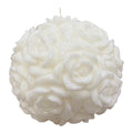 Candela Tonda con Rose 3D 20x20 cm - Hervit