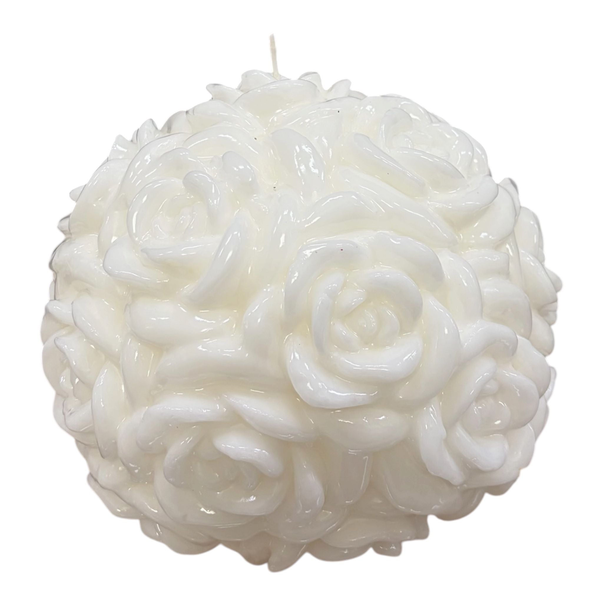 Candela Tonda con Rose 3D 20x20 cm - Hervit