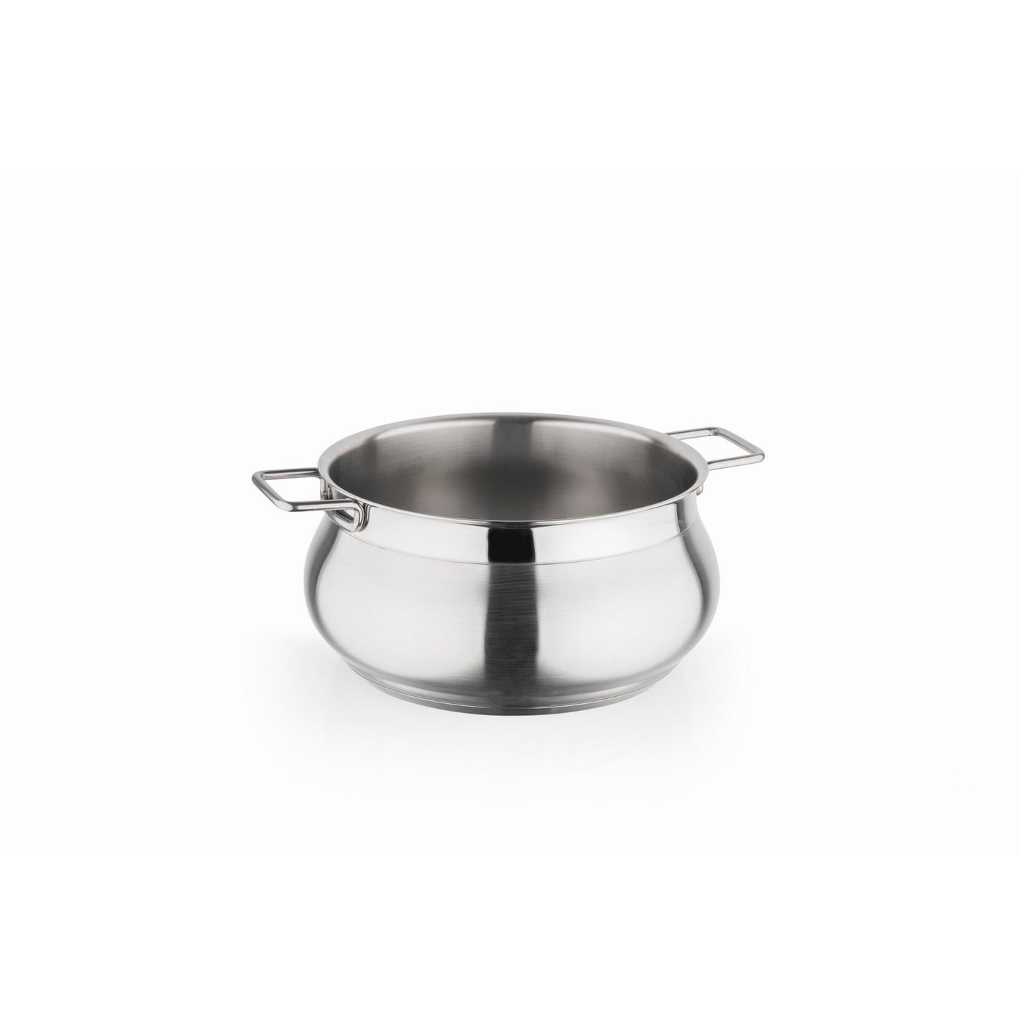 Casseruola a 2 Manici Ø18 cm in Acciaio Inox "Tummy" con Coperchio - Barazzoni