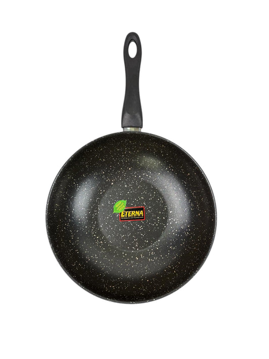 Wok Antiaderente in Acciaio Inox 18/10 "Eterna" Ø 28 cm - Mepra