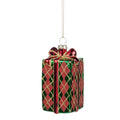 Pacco Regalo in Vetro Verde e Rosso 11 cm - Goodwill