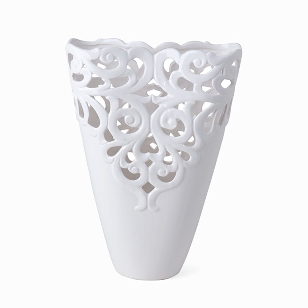 Vaso in Porcellana con Traforo 33 cm - Hervit
