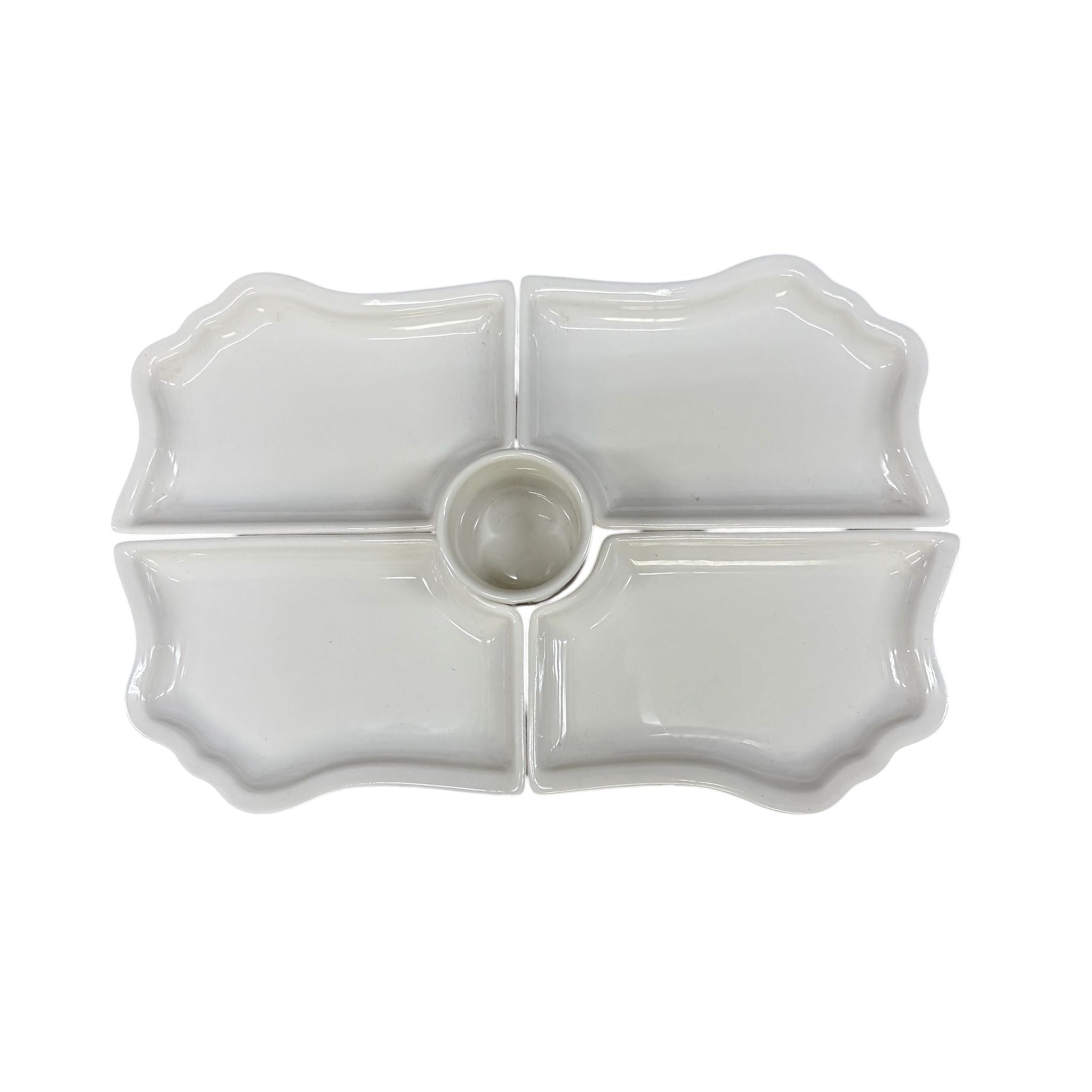 Antipastera in Porcellana Componibile 23x14 cm - Plais Royal