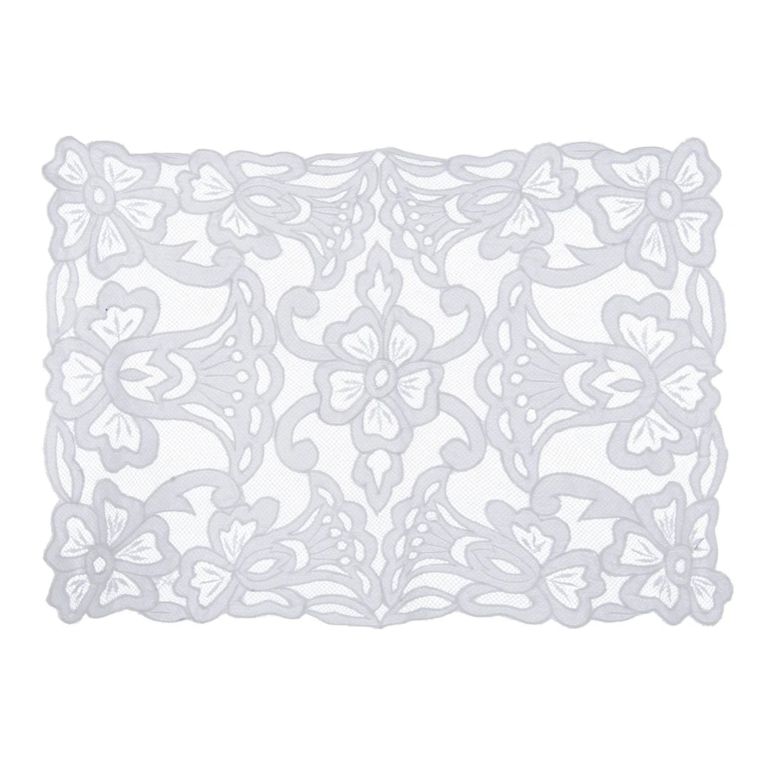 Tovaglietta in Cotone e Pizzo 35x50 cm - Blanc Mariclò