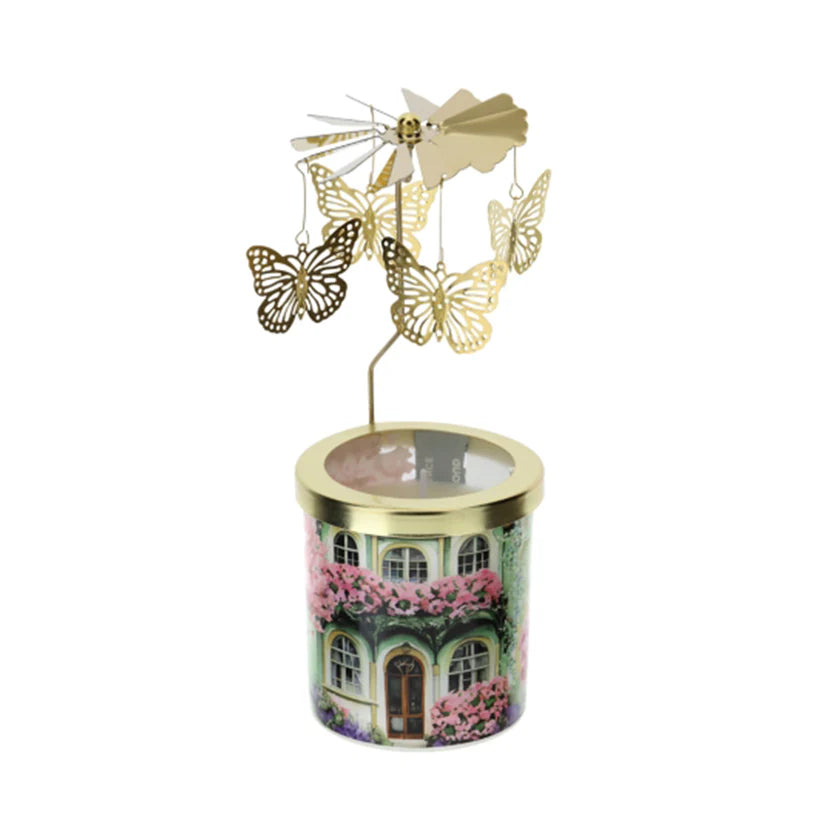 Candela Profumata con Giostrina Girevole  - Linea "Cottage"
