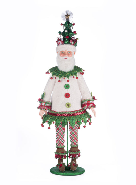 Bambola Natalizia con Cappello a Forma di Albero 115 mt.