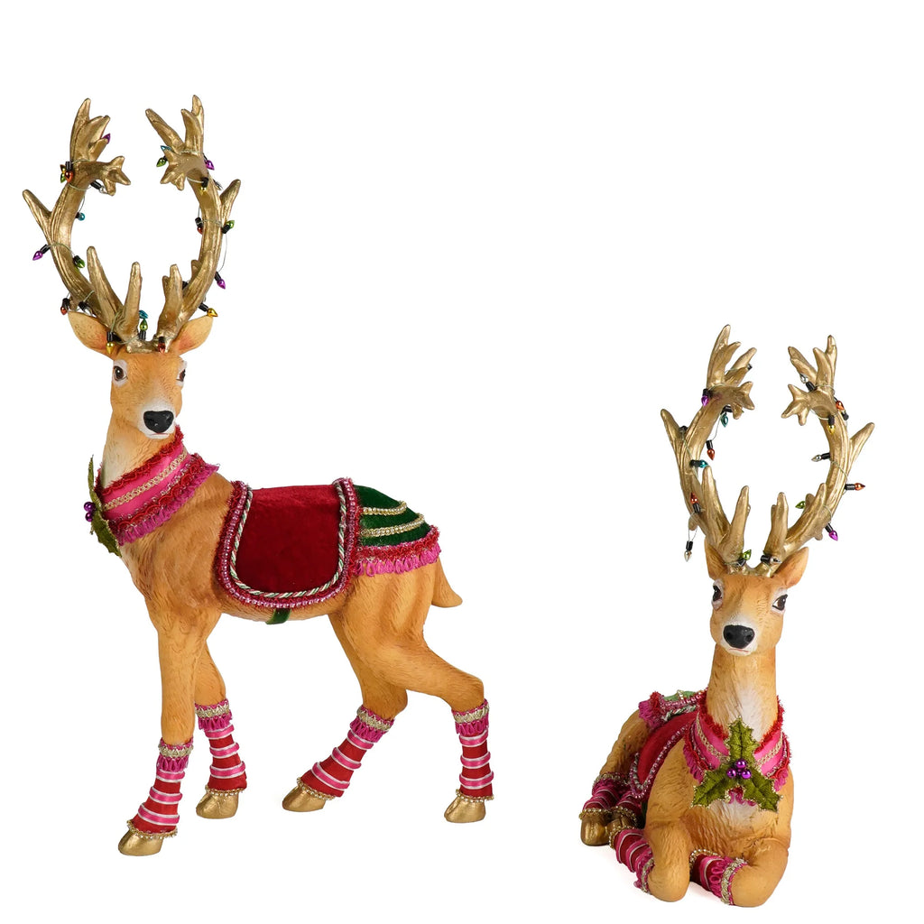 Marvelous Sitting and Standing Deer - Katherine's Collectionm