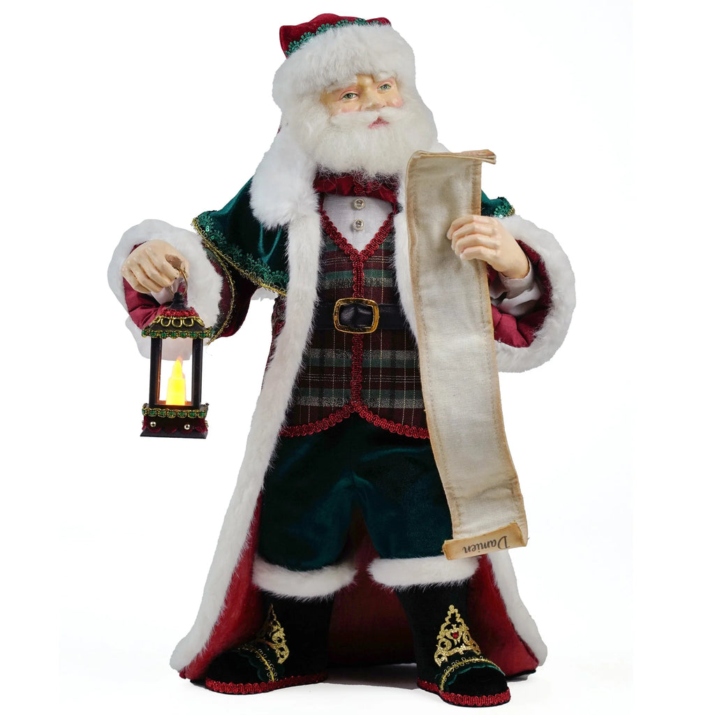 Christopher Tidings Santa Tabletop 44 cm - Katherine's Collection