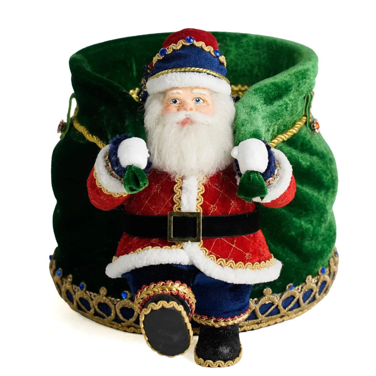 Little Santa with BIG Candy Bag 29 cm - Katherine's Collection