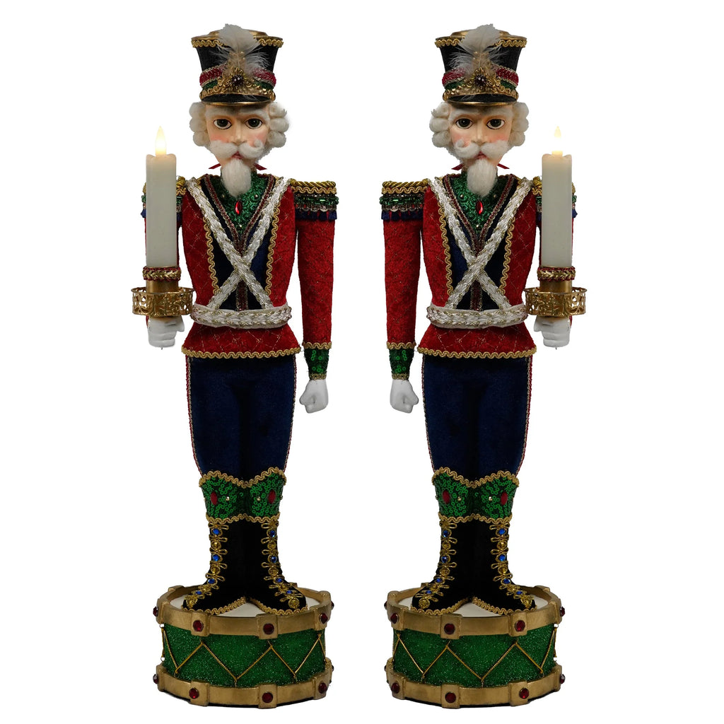 Toy Soldier Candle Holder 48 cm - Katherine's Collection