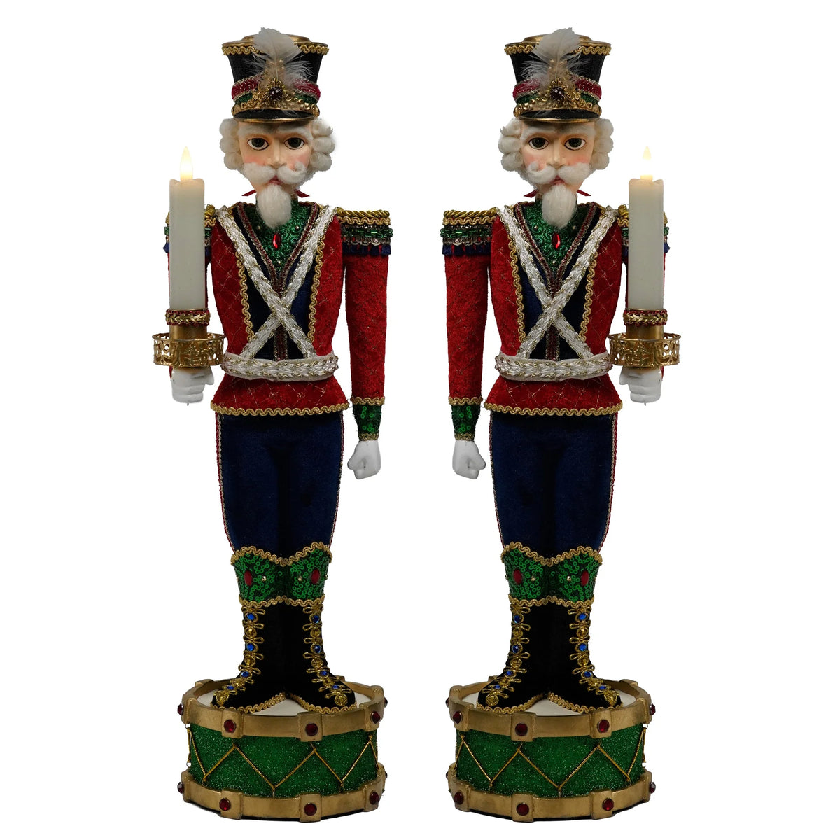 Toy Soldier Candle Holder 48 cm - Katherine's Collection