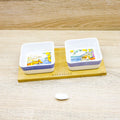 Set Due Ciotole Quadrate con Decori Capresi - Madrhelen