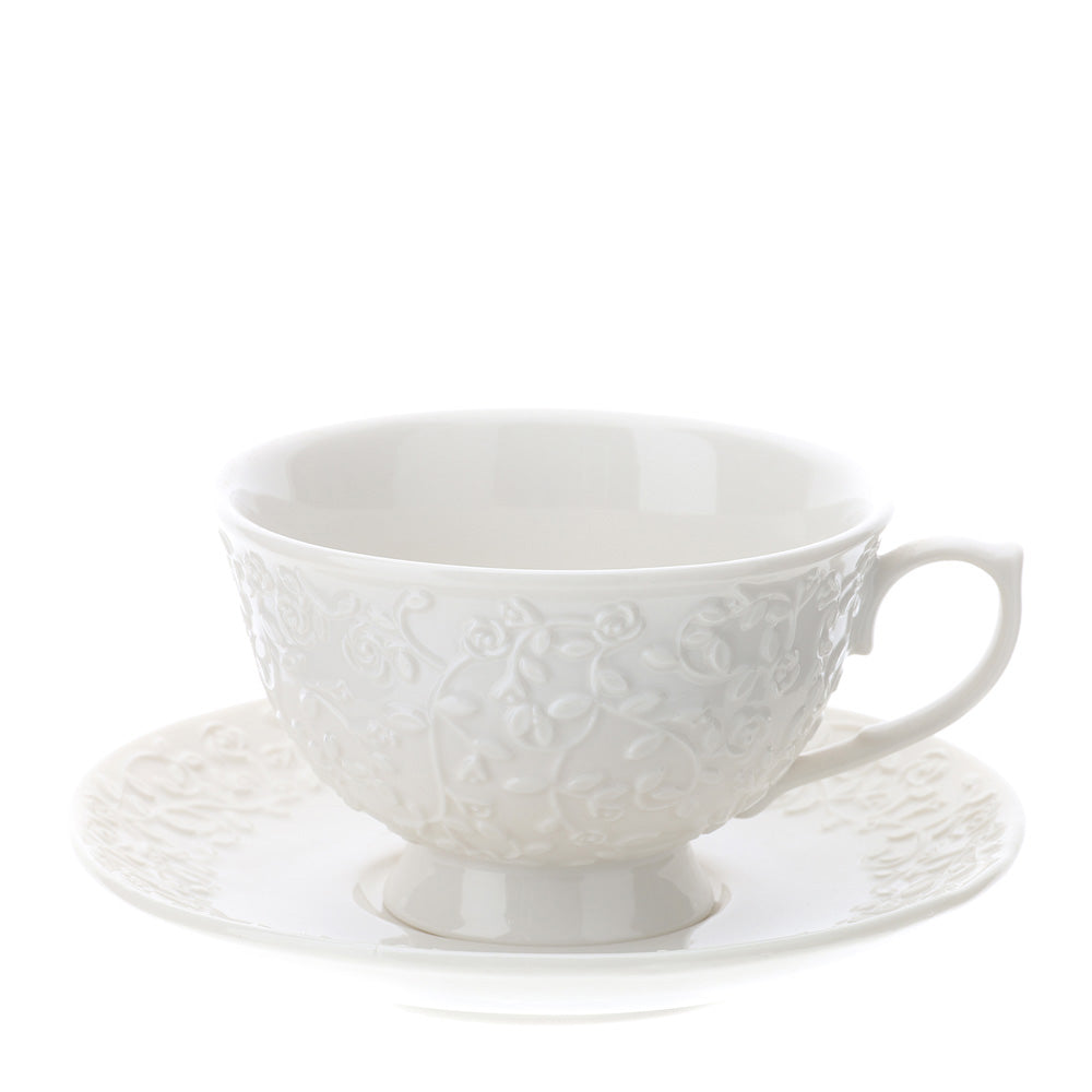 Tazza da Tè in Porcellana Bianca 10.5x6 cm - Hervit