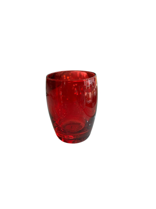 Set di 12 Bicchieri da Acqua in Vetro Rosso
