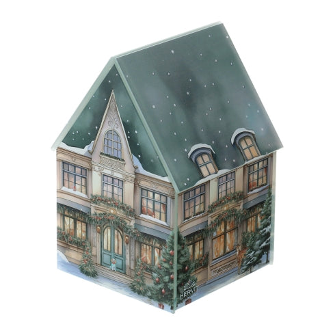 Contenitore Cottage in Vetro Verde  con Tetto Apribile –  Hervit
