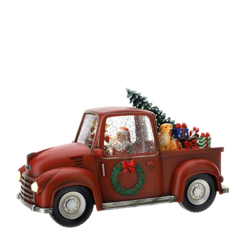 Pick Up Babbo Natale con LED, Acqua e Glitter Musicale - Hervit