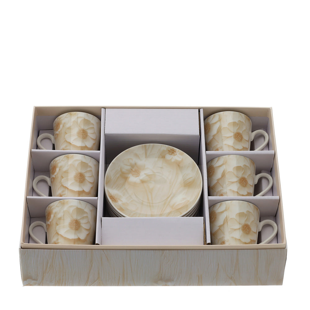 Set di 6 Tazzine da Caffè in Porcellana Canvas - Hervit