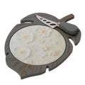 Tagliere Foglia in Legno e Ceramica 28x18 cm - Hervit