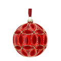 Sfera di Vetro Soffiato Rosso 10 cm - Hervit