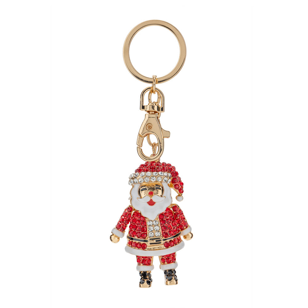 Portachiavi Gioiello Babbo Natale 4x13 cm - Hervit
