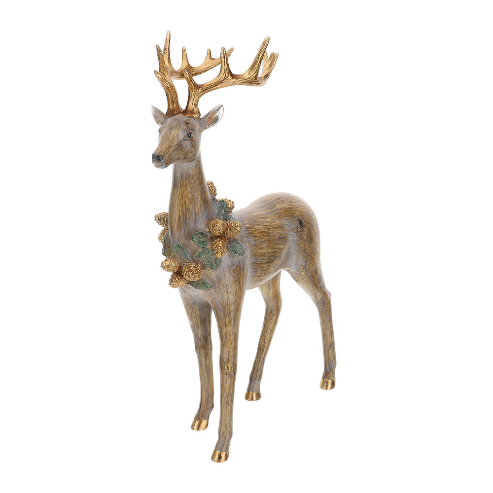 Statua Cervo in Resina 50.5 h cm - Hervit