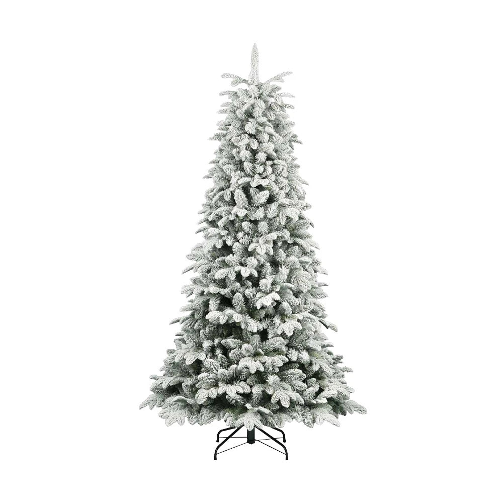 Albero di Natale Parco Floccato 240 h cm con 4700 LED a Luce Calda - Flora