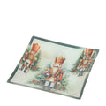 Piatto Vetro Natalizio con Soldatino 20x20 cm - Hervit