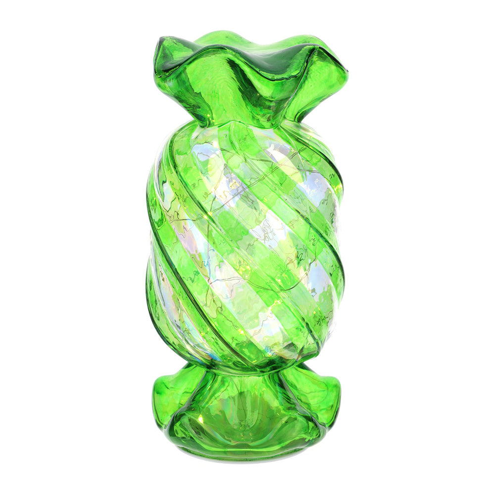 Decorazione Caramella in Vetro Verde 24 h cm - Hervit