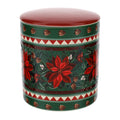 Barattolo in Ceramica Con Decoro Poinsettia 15x17 cm - Hervit
