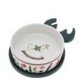Ciotola Ceramica con Base in Legno 16x12 cm - Hervit