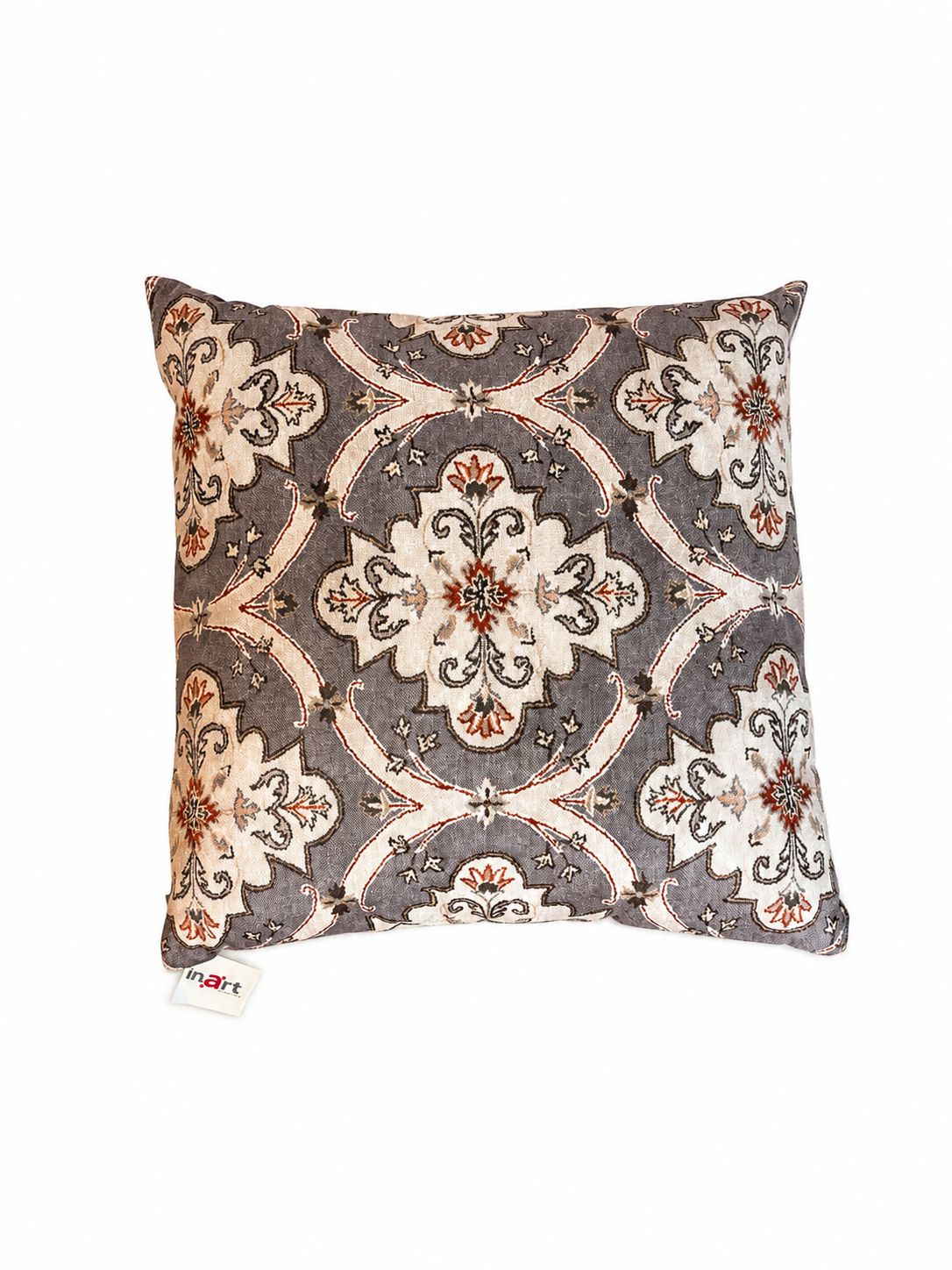 Cuscino con Motivi Beige e Tortora 40x40 cm - In Art