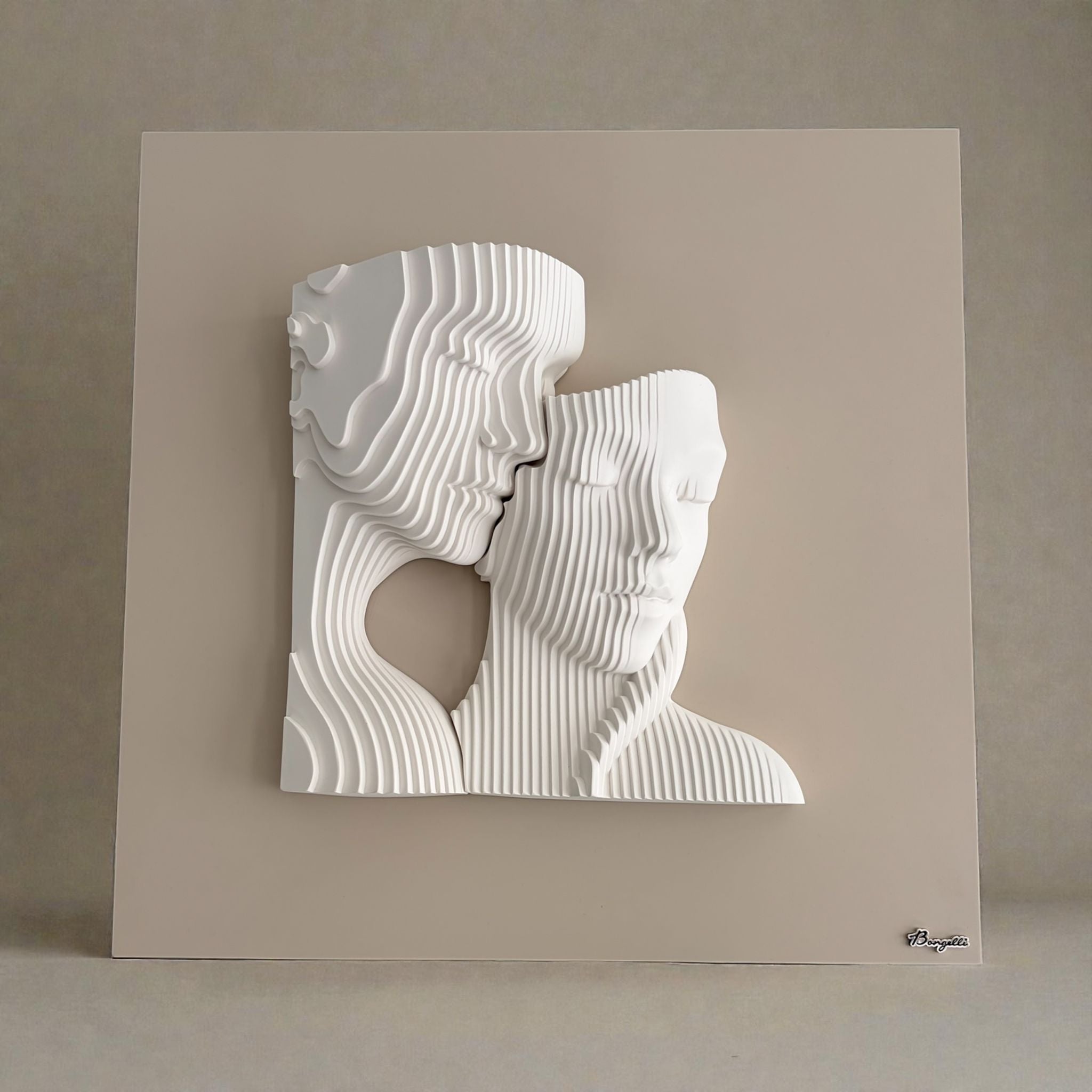 Quadro in Marmorino con Volti 3D 50x50 cm - Bongelli Preziosi