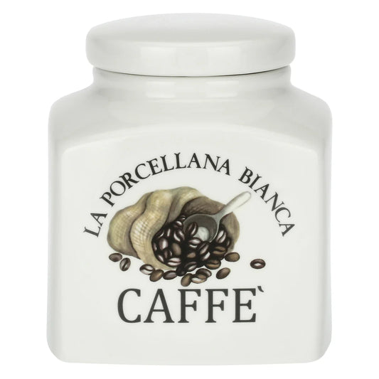 Barattolo Deco Caffè 1,1L - La Porcellana Bianca