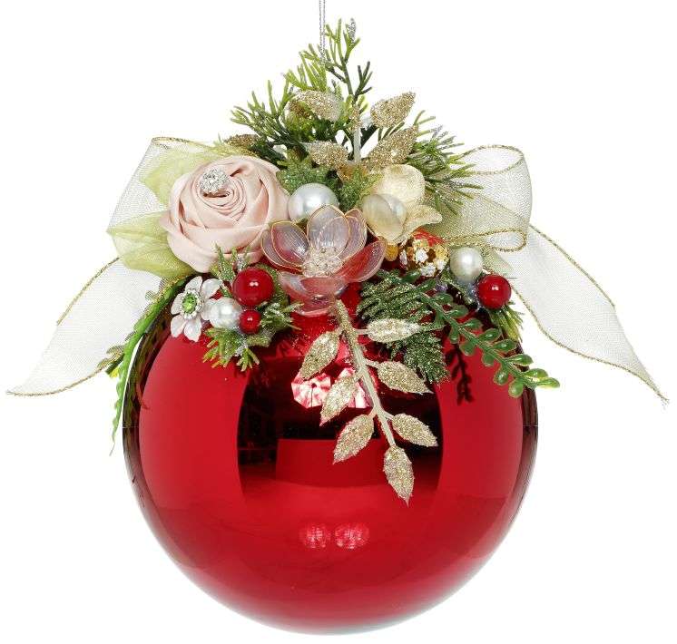 Floral Jeweled Ornament 20 cm - Mark Roberts