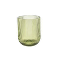 Set di 12 Bicchieri in Vetro Verde 'Twisty' - Rose e Tulipani