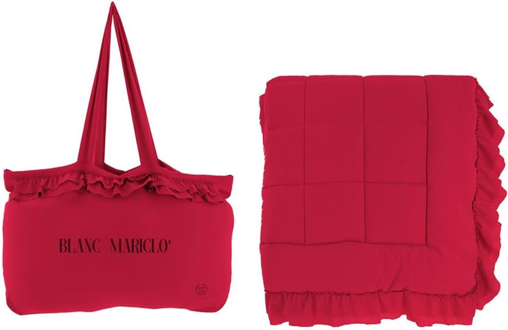 Trapunta Matrimoniale Rossa con Gala  260x260 cm - Blanc Mariclò