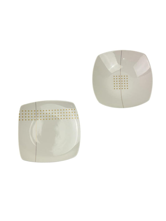 Servizio di Piatti 12 Posti "Joy" in Porcellana Bone China – Le Perle
