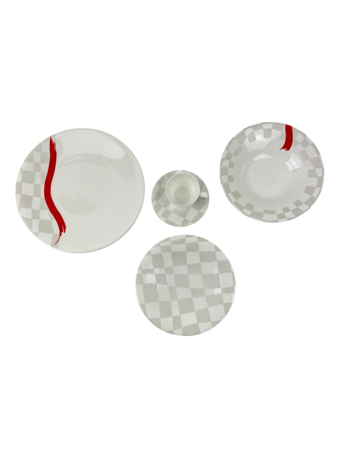 Servizio di Piatti 12 Posti in Porcellana New Bone China – Mondì