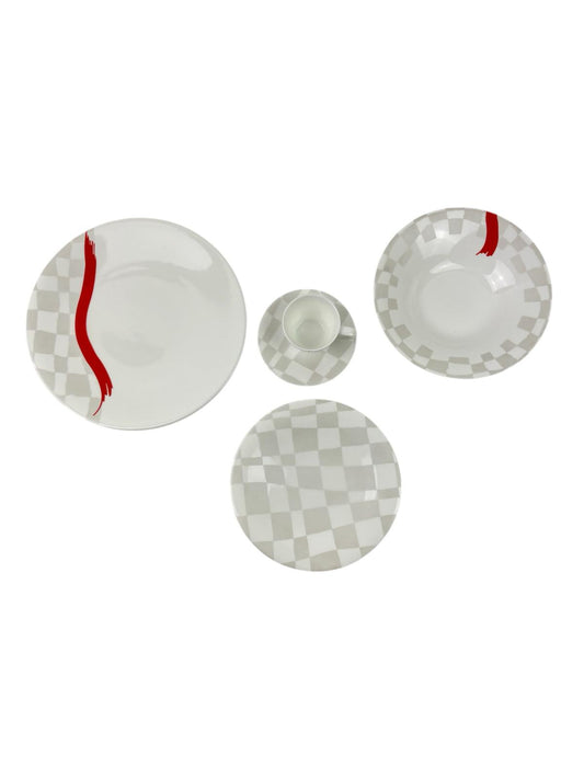 Servizio di Piatti 12 Posti in Porcellana New Bone China – Mondì