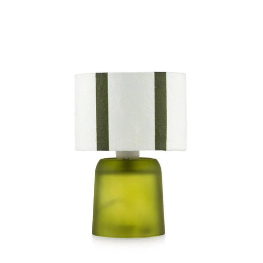 Lampada Rayon in Vetro con Paralume Verde – Emò