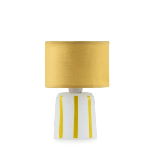 Lampada Rayon in Vetro con Paralume Giallo  – Emò